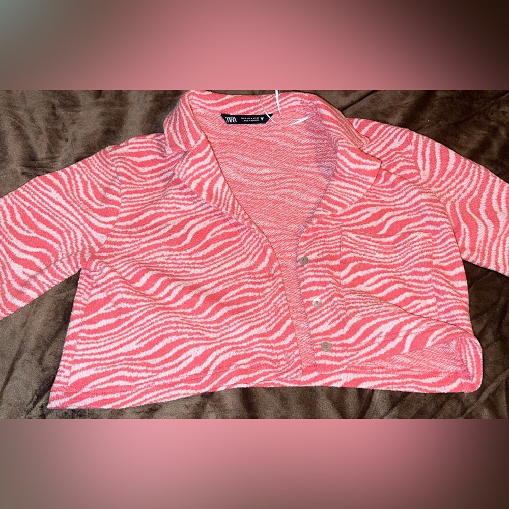 Zara button up top